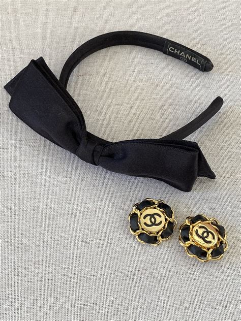 chanel bow headband|Chanel headwear website.